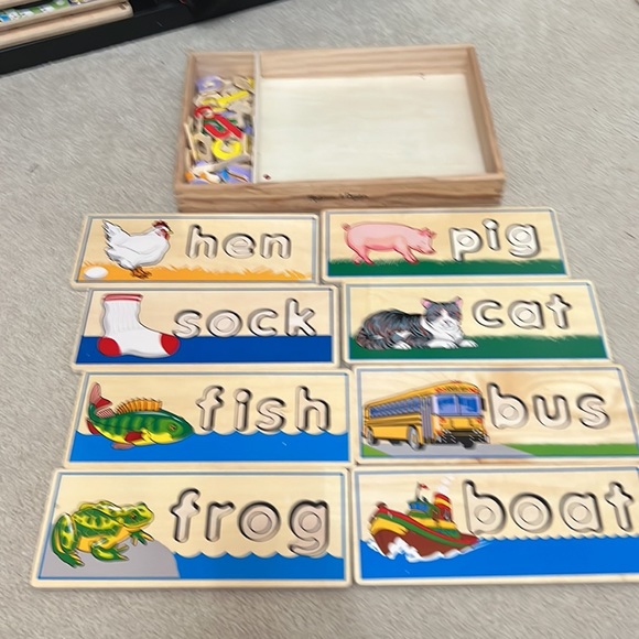 Melissa & Doug Wooden Spelling Puzzle - Picture 3 of 3